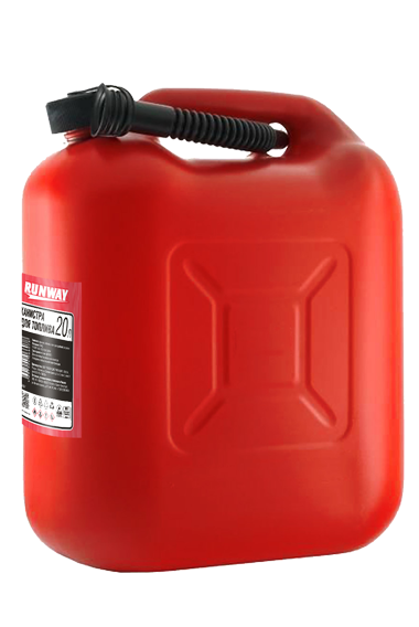 RR307 Канистра для топлива RUNWAY 20л, цвет красный