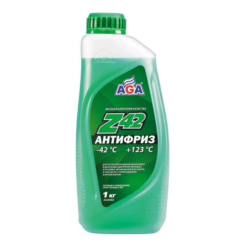 AGA048Z Антифриз зеленый, -42С, G12++, 1кг