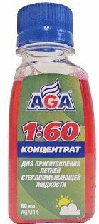 AGA114 Концентрат для приготовления летней стеклоомывающей жидкости WINDSHIELD WASHER 80 мл