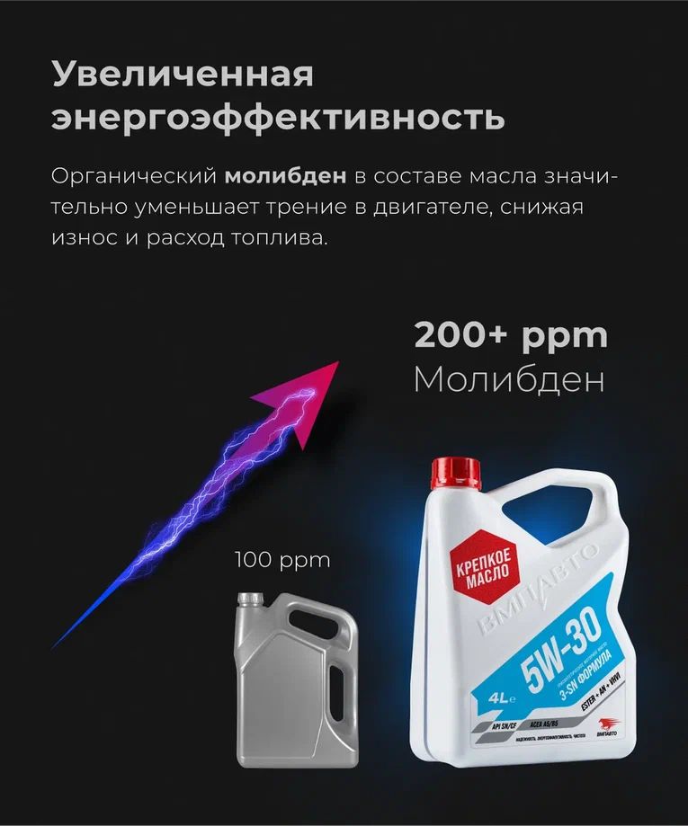 ВМПАВТО 5w30 SN/CF A5/B5  1л синт масло моторное 9214