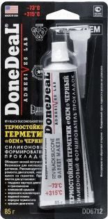 DD6712 Термостойкий герметик, черный 85г