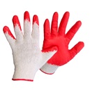 Перчатки х/б с одинарным латексн. покр.