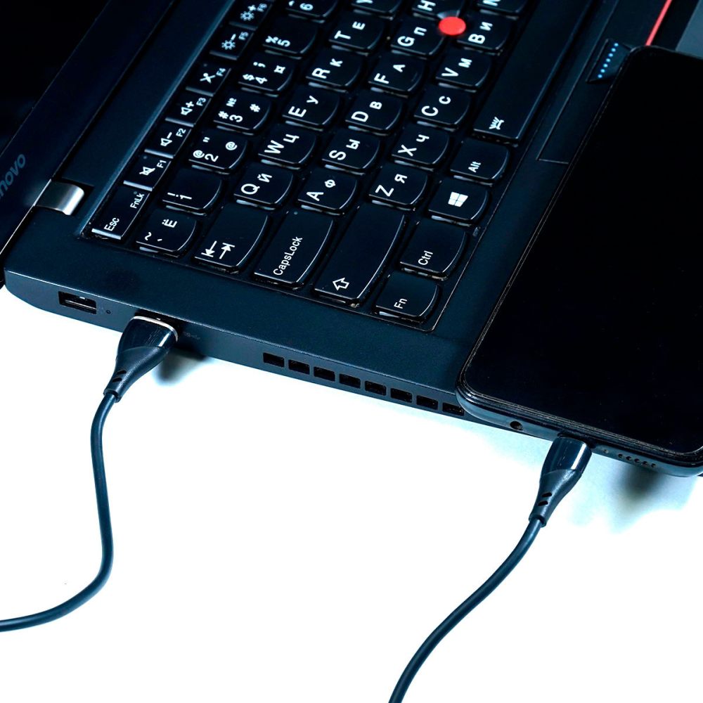 PM6733 Кабель USB Type-A Type-C, 3 A быстрая зарядка, 2 м, передача данных 480 Мбит/с, черный
