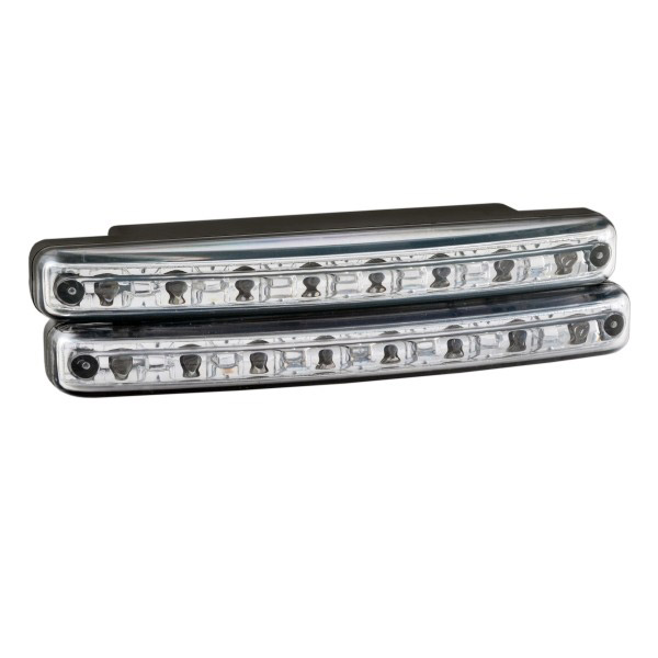 Ходовые огни SKYWAY 12V 8 диодов Safety (~155*40*15мм) комп. 2шт