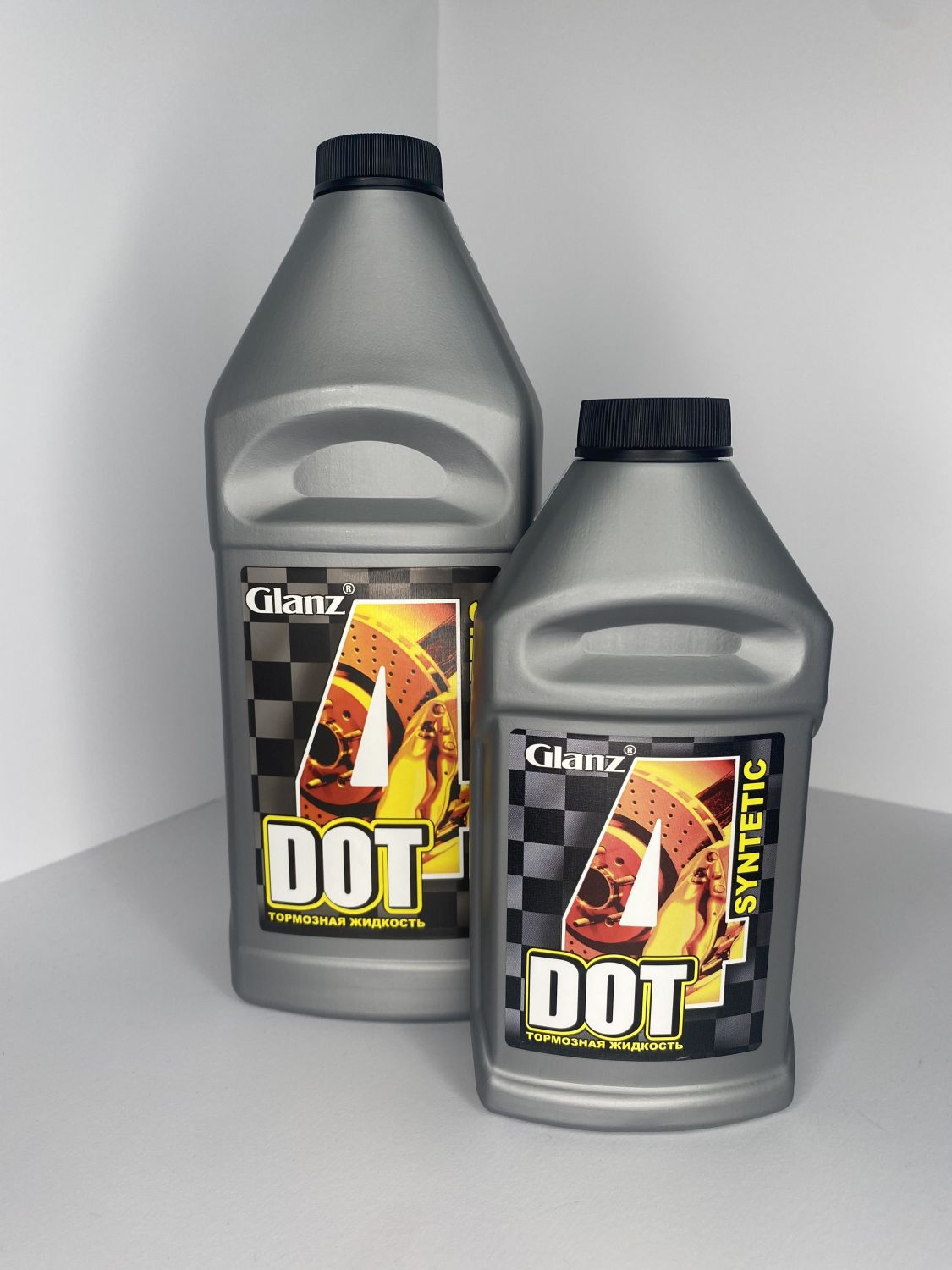  Тормозная жидкость DOT-4 455гр. Glanz