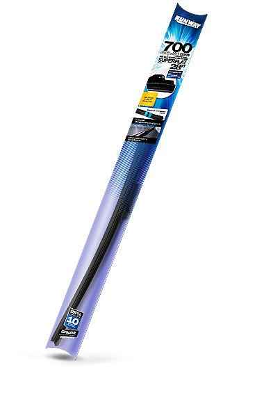 Щетка стеклоочистителя бескаркасная универсальная SUPERFLAT 700мм RUNWAY