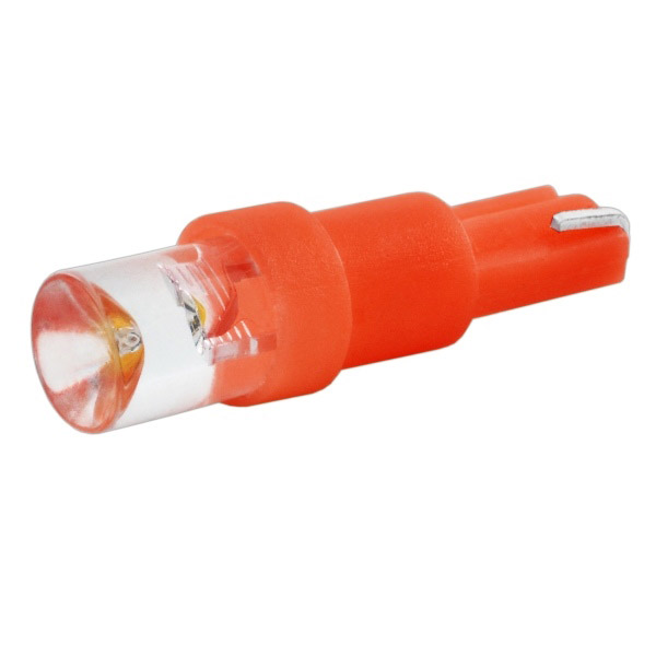 Автолампа диод T5 (W1,2W) 12V 1 LED диод 1-конт Красная SKYWAY Панель min10