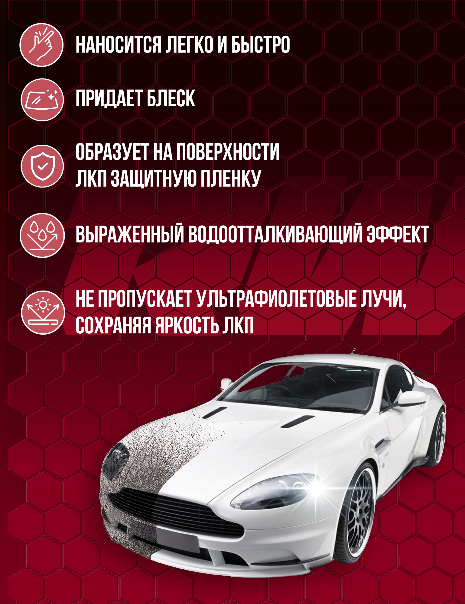 RW5065 Защитное покрытие-полироль "Антигрязь" 500мл